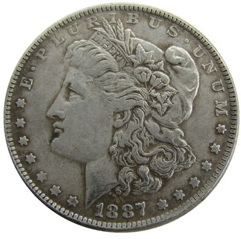 【50% off limited sale for 3rd anniversary store celebration 】 1887 Morgan Silver Dollar Coin